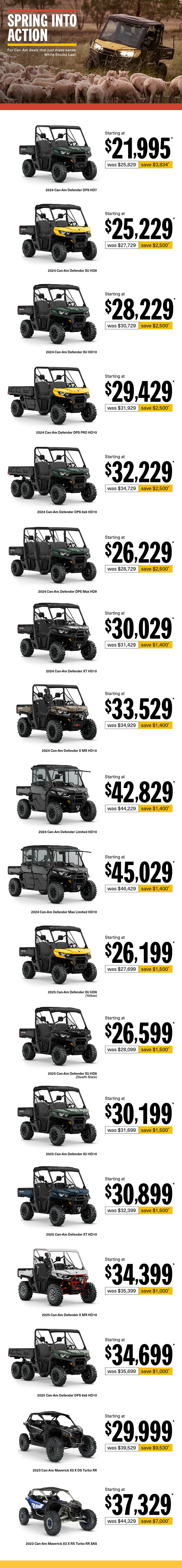 AU Can-Am Off-Road - Q4 Retail Program 2025